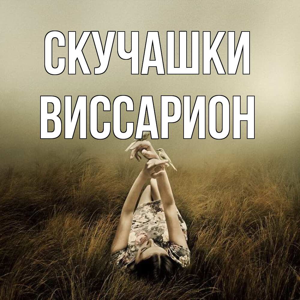 Открытка на каждый день с именем, Виссарион Скучашки девушка с голубями Прикольная открытка с пожеланием онлайн скачать бесплатно 