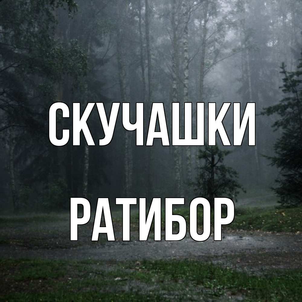 Открытка на каждый день с именем, Ратибор Скучашки одна и плохо мне Прикольная открытка с пожеланием онлайн скачать бесплатно 