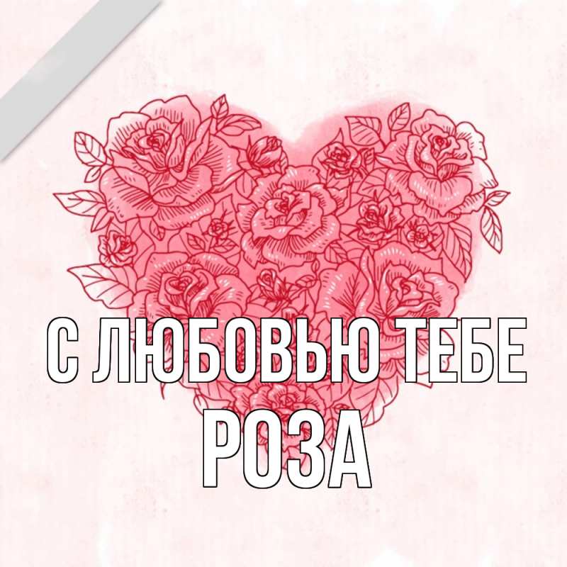 Картинка С любовью тебе, Роза