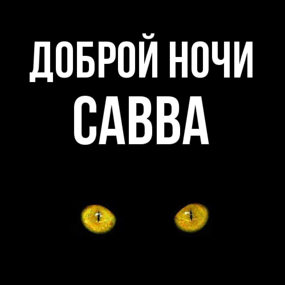 Открытка на каждый день с именем, Савва Доброй ночи сладких снов бесстрашный мой дружочек Прикольная открытка с пожеланием онлайн скачать бесплатно 