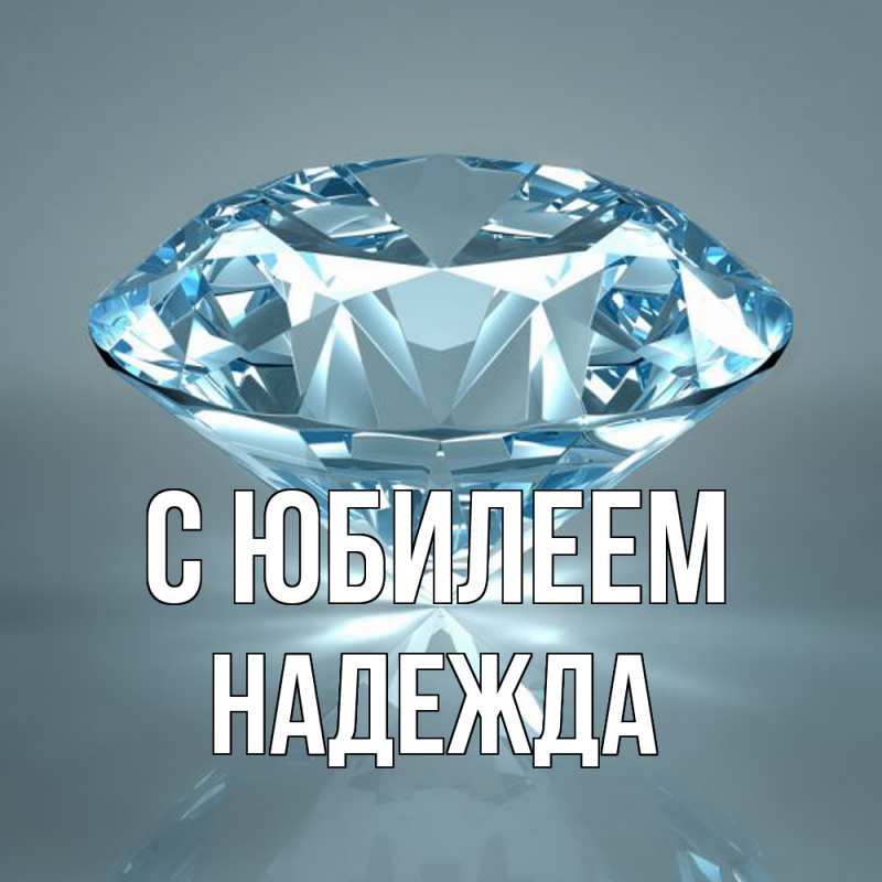 Открытка с именем, Надежда, C юбилеем