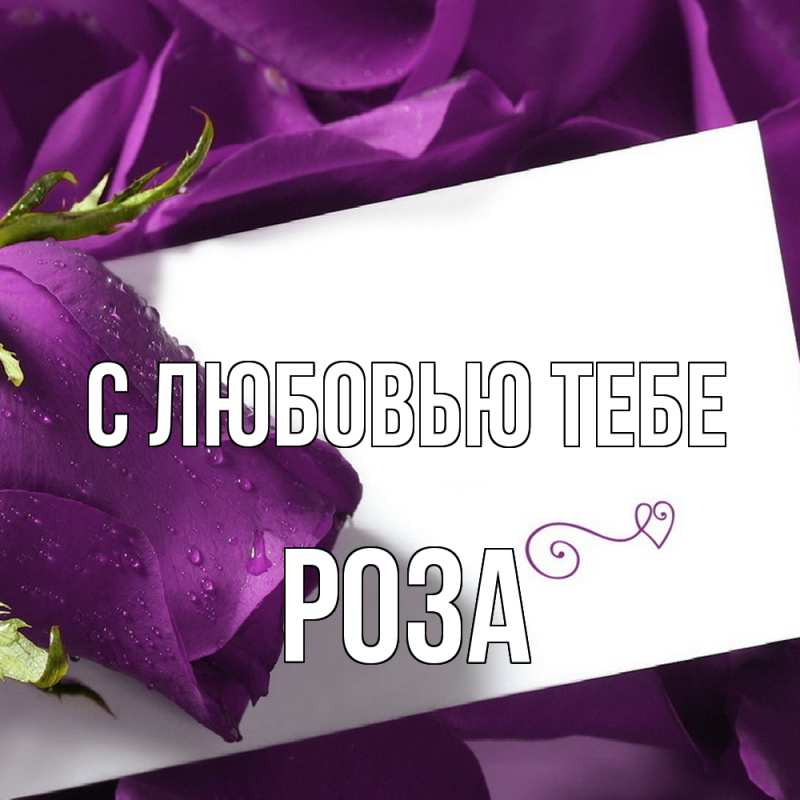 Картинка С любовью тебе, Роза