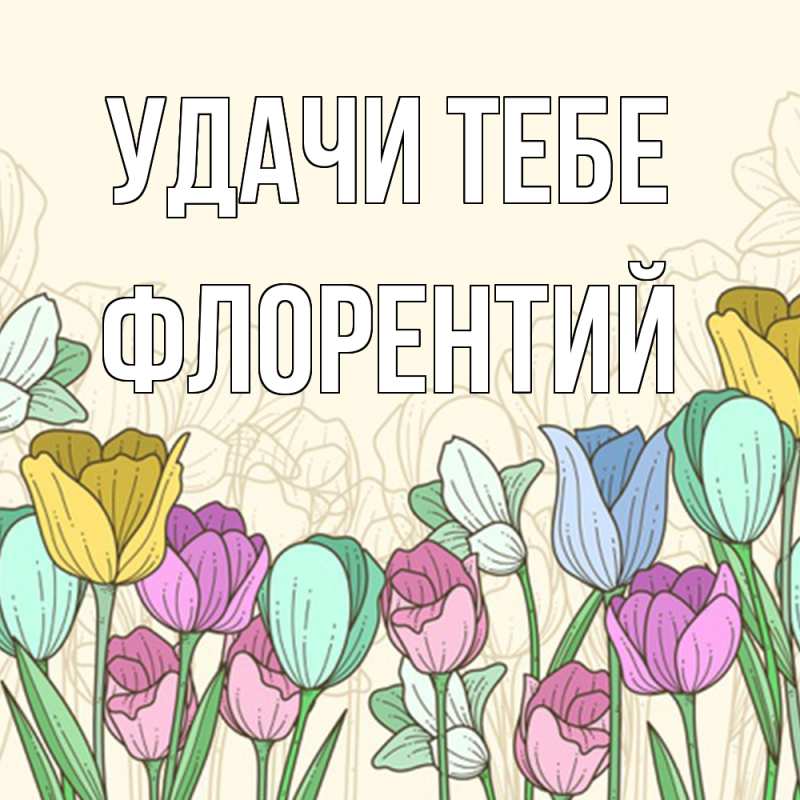 Картинка Удачи тебе, Флорентий
