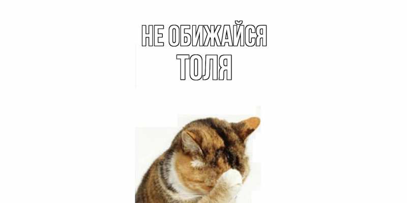 Картинка Не обижайся, Толя