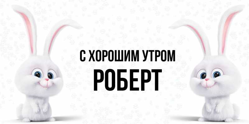 Картинка С хорошим утром, Роберт
