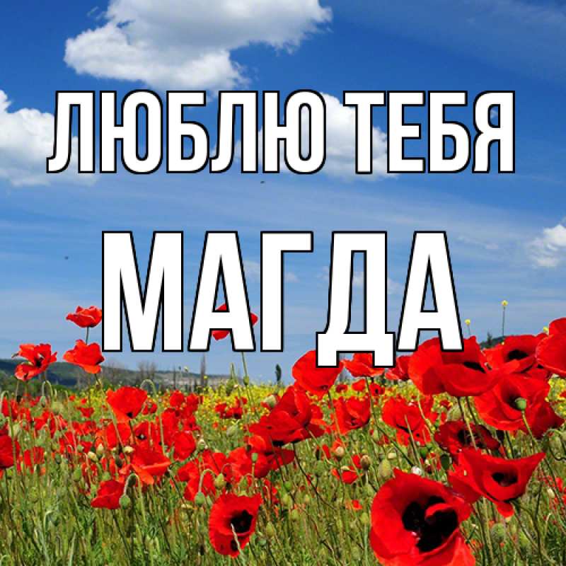 Картинка Люблю тебя, Магда