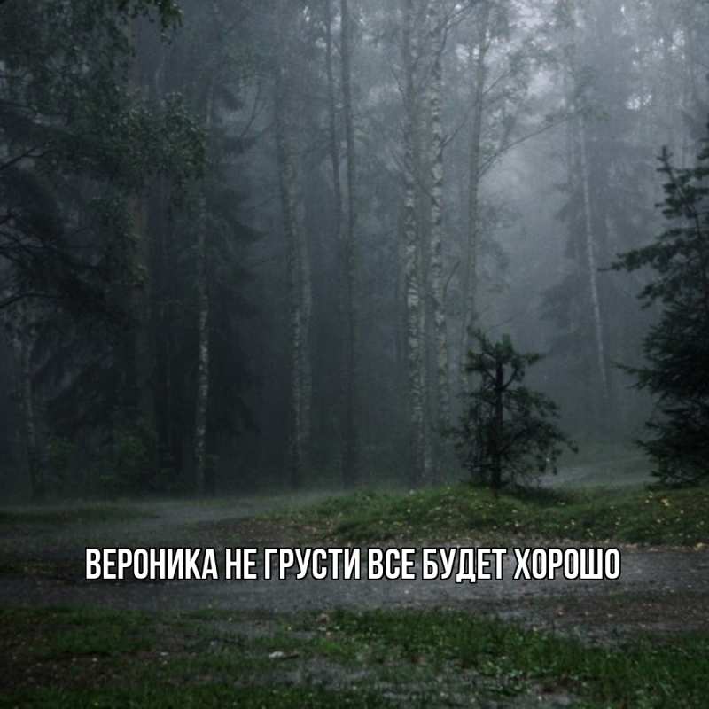 Картинка Не грусти, все будет хорошо, Вероника