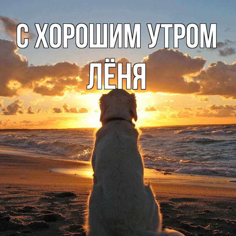 Картинка С хорошим утром, Лёня