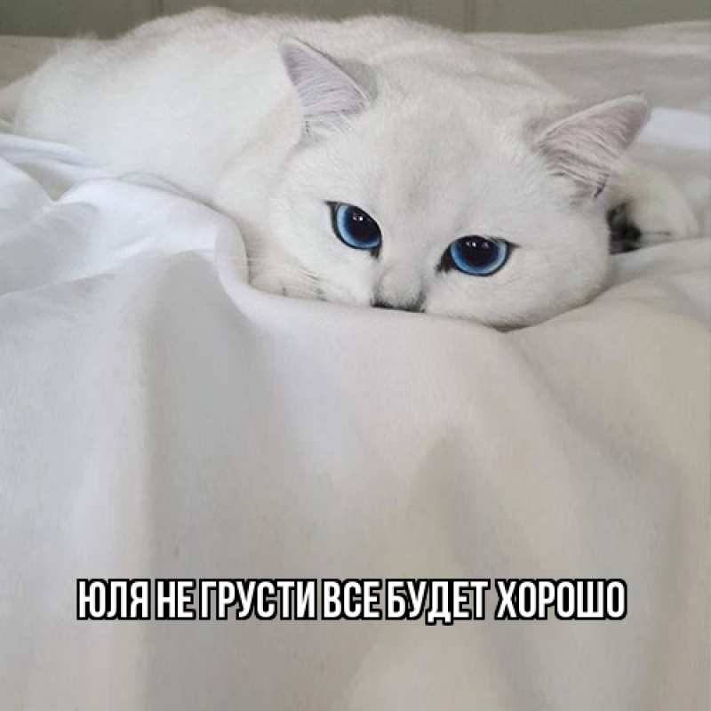 Картинка Не грусти, все будет хорошо, Юля