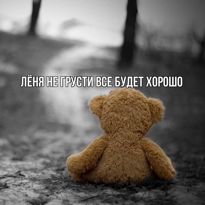 Картинка Не грусти, все будет хорошо, Лёня