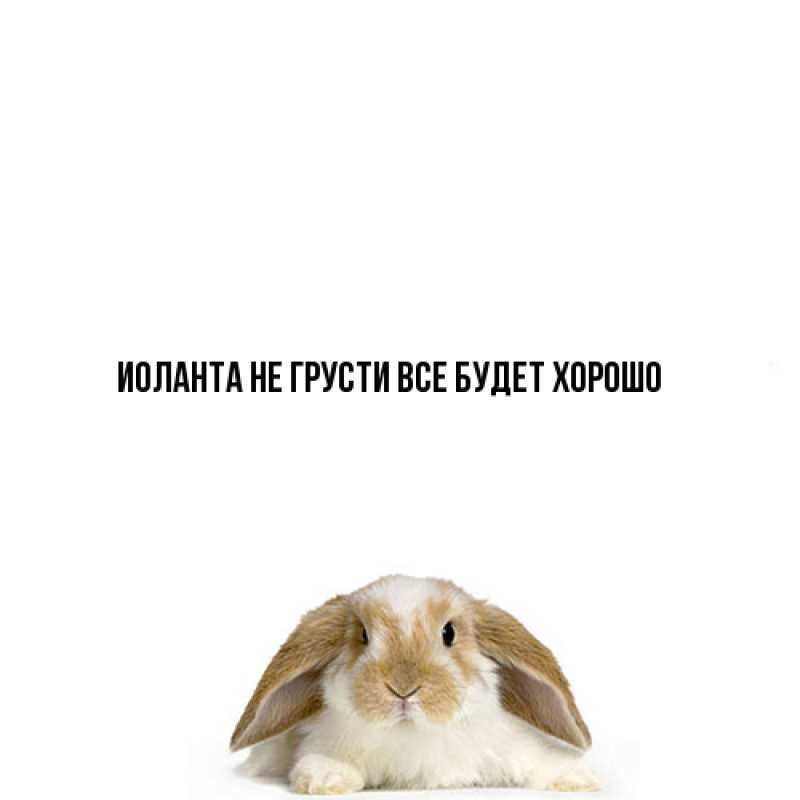 Картинка Не грусти, все будет хорошо, Иоланта