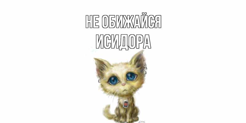 Картинка Не обижайся, Исидора