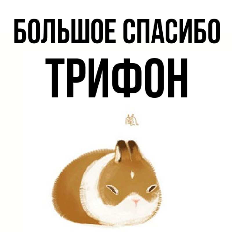 Картинка Большое спасибо, Трифон