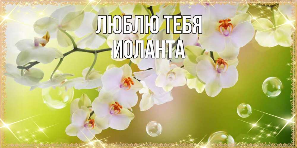 Открытка на каждый день с именем, Иоланта Люблю тебя открытка с цветами на международный женский день Прикольная открытка с пожеланием онлайн скачать бесплатно 