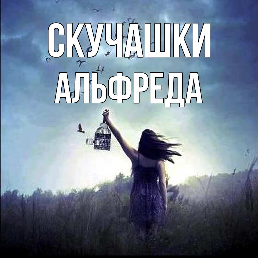 Открытка на каждый день с именем, Альфреда Скучашки приходи ко мне Прикольная открытка с пожеланием онлайн скачать бесплатно 