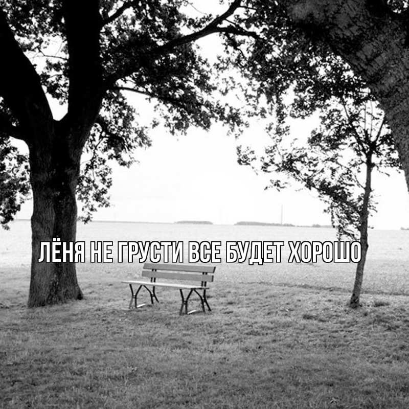 Картинка Не грусти, все будет хорошо, Лёня