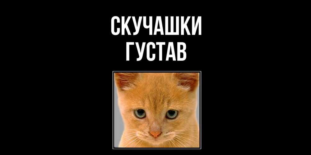 Открытка на каждый день с именем, Густав Скучашки открытки рыжий котенок скучает по тебе Прикольная открытка с пожеланием онлайн скачать бесплатно 