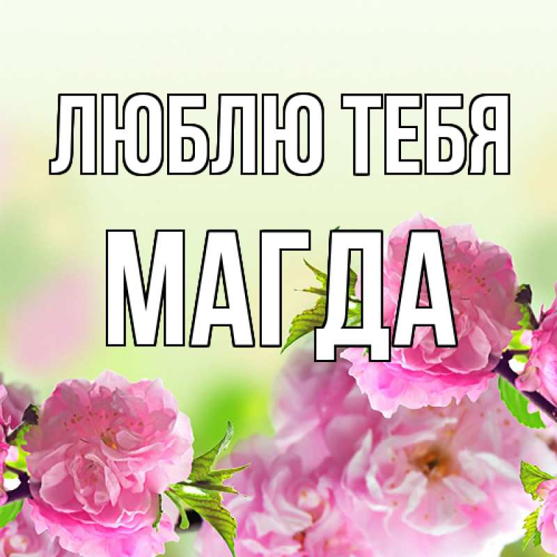 Картинка Люблю тебя, Магда