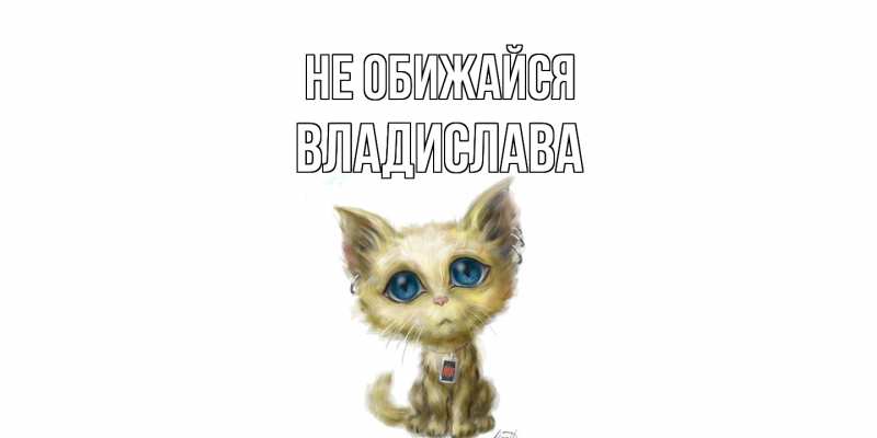 Картинка Не обижайся, Владислава
