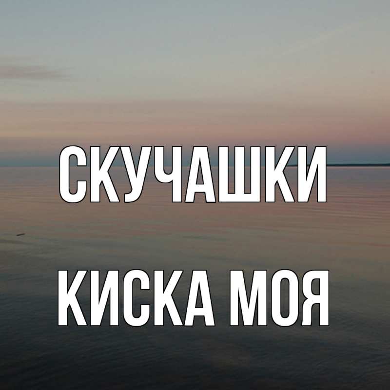 Картинка Скучашки, Киска моя