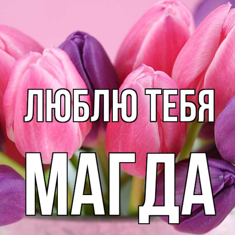 Картинка Люблю тебя, Магда
