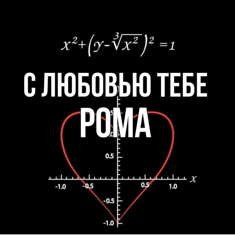 Картинка С любовью тебе, Рома