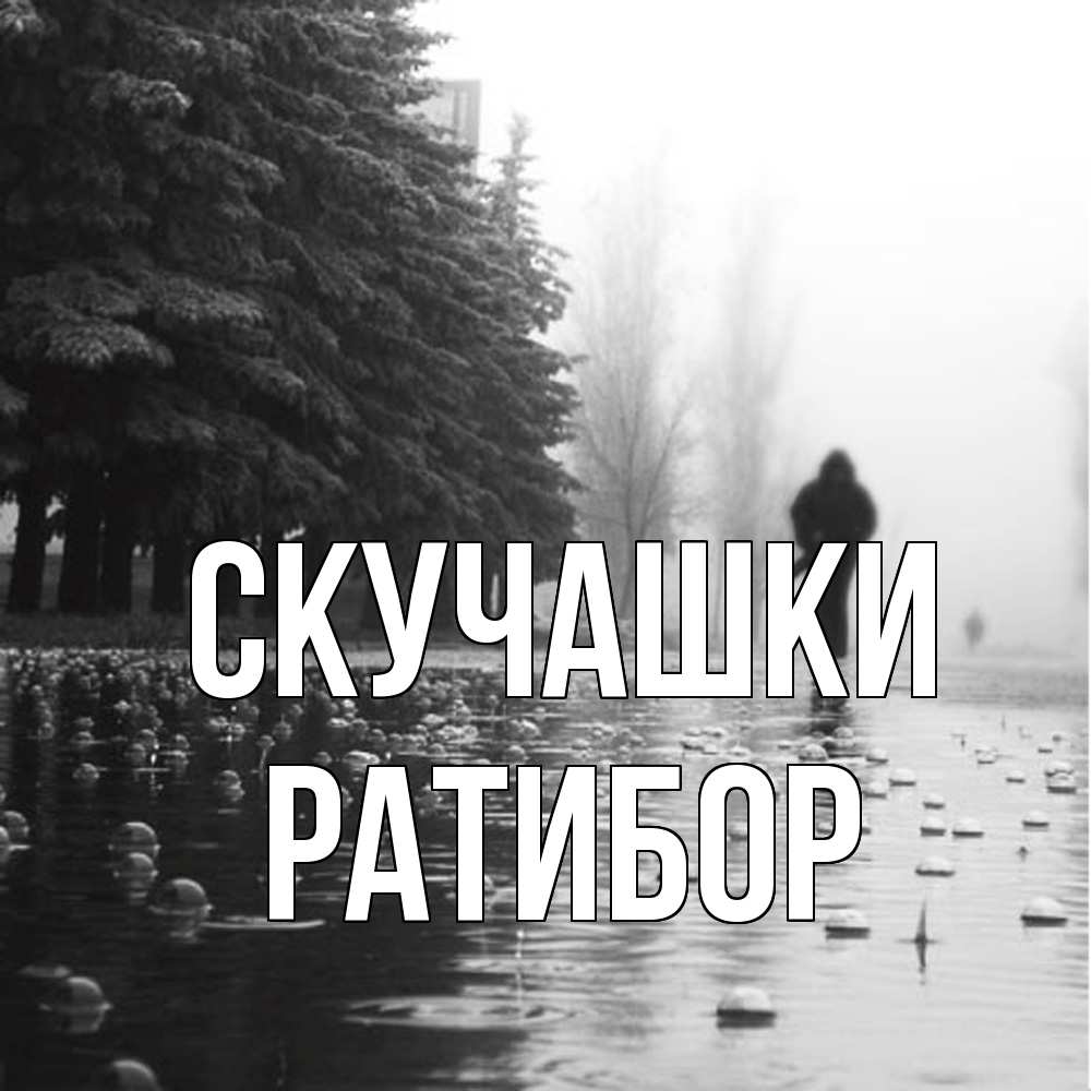 Открытка на каждый день с именем, Ратибор Скучашки приходи Прикольная открытка с пожеланием онлайн скачать бесплатно 