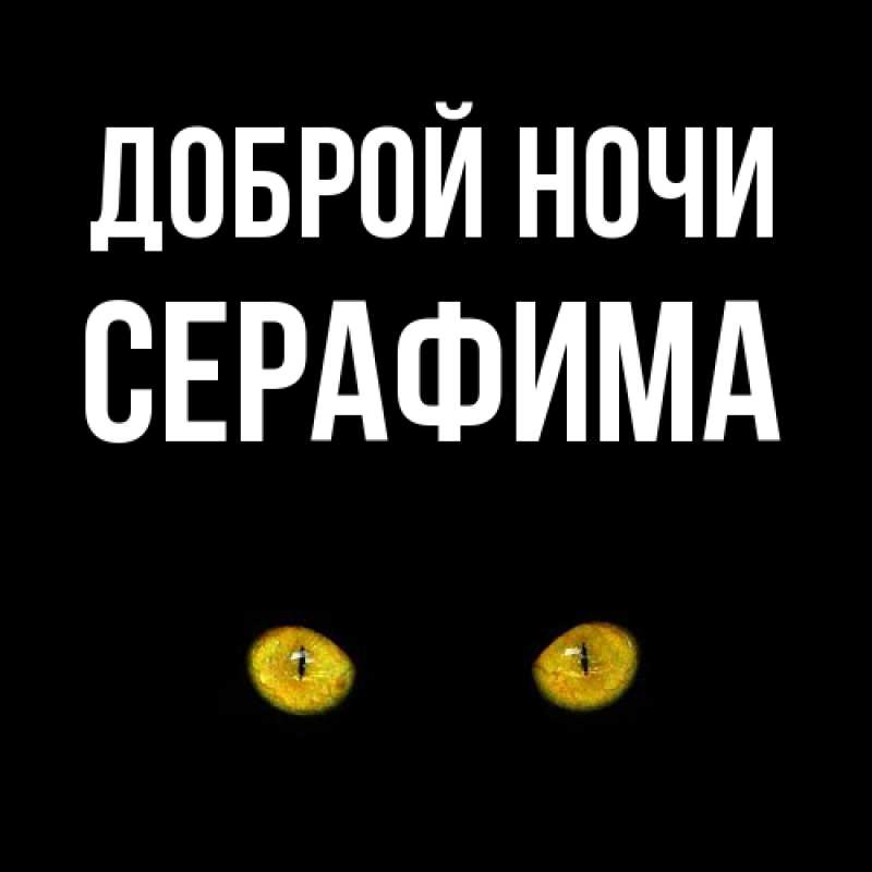 Картинка Доброй ночи, Серафима