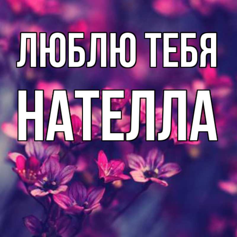 Картинка Люблю тебя, Нателла