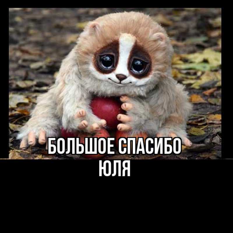 Картинка Большое спасибо, Юля