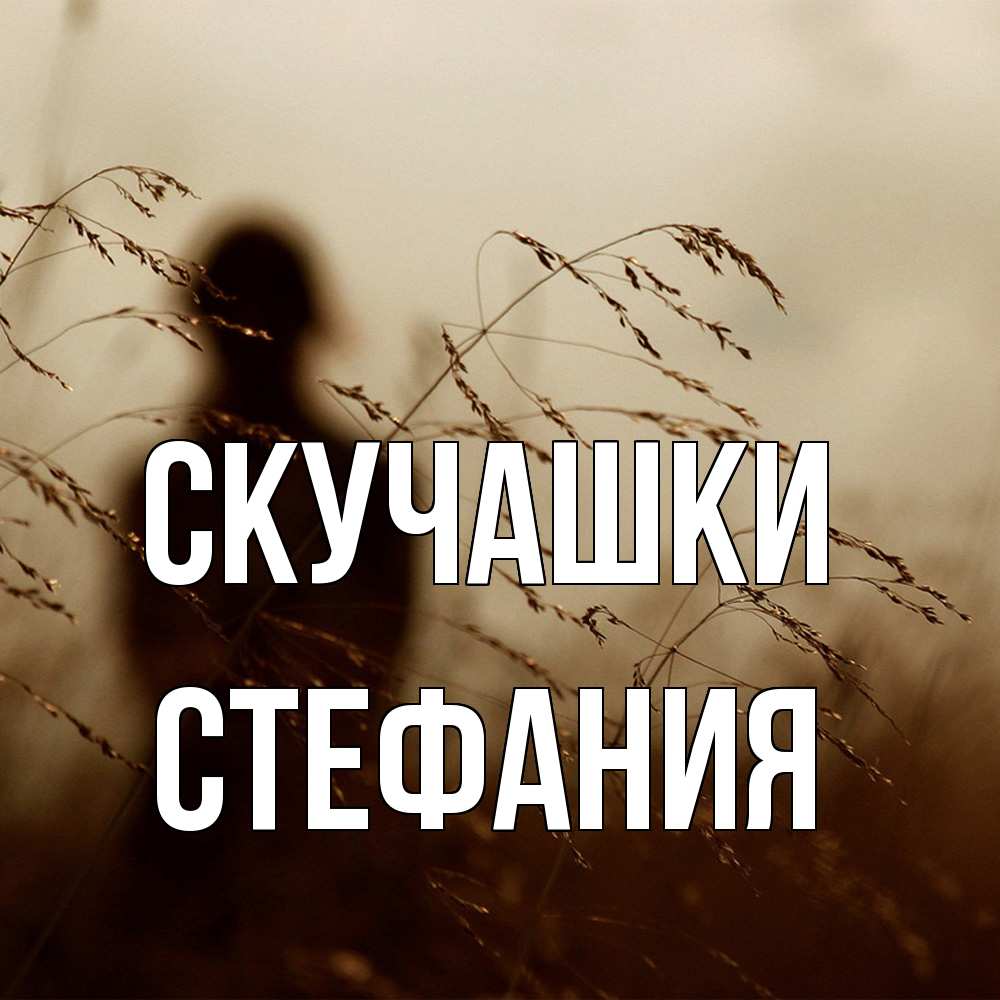 Открытка на каждый день с именем, Стефания Скучашки силуэт девушки Прикольная открытка с пожеланием онлайн скачать бесплатно 