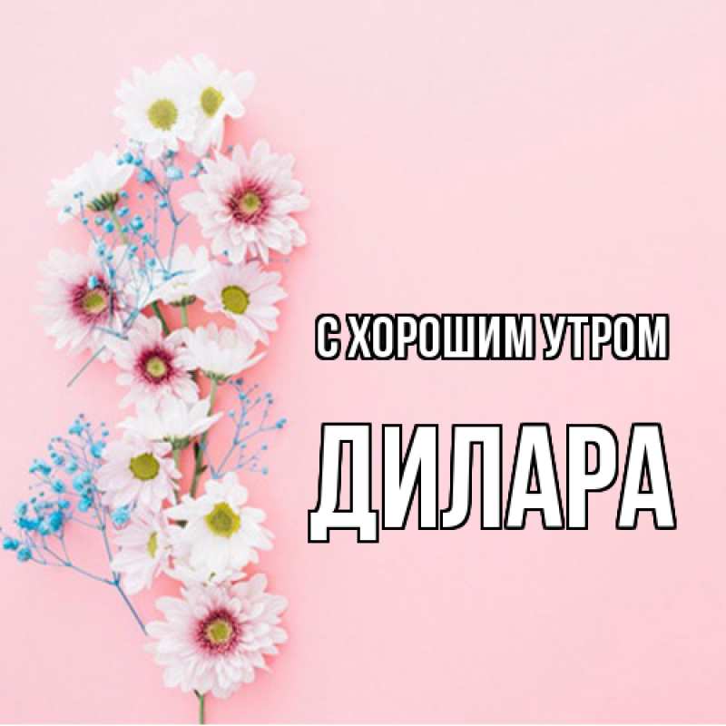 Картинка С хорошим утром, Дилара