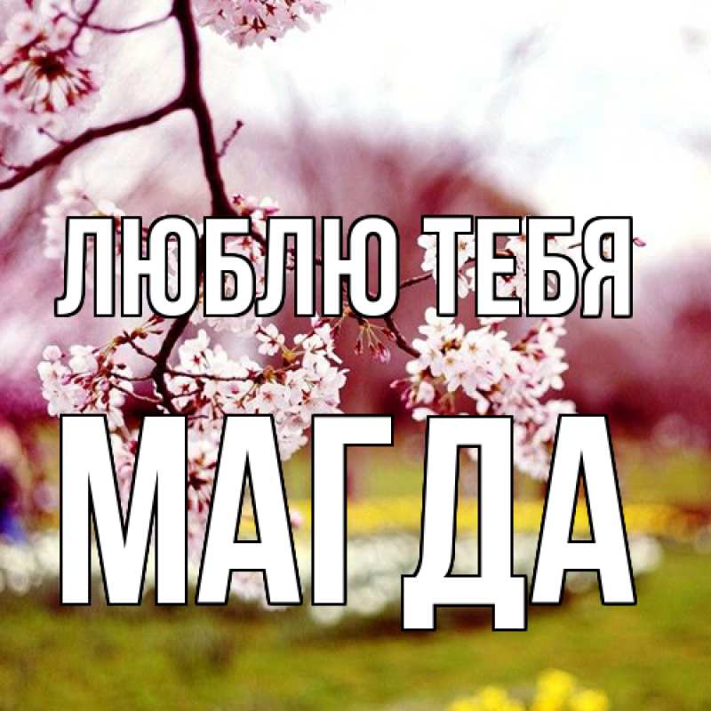 Картинка Люблю тебя, Магда