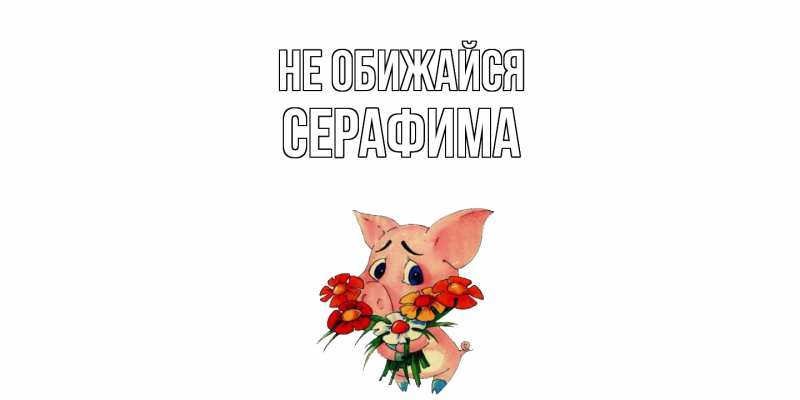 Картинка Не обижайся, Серафима