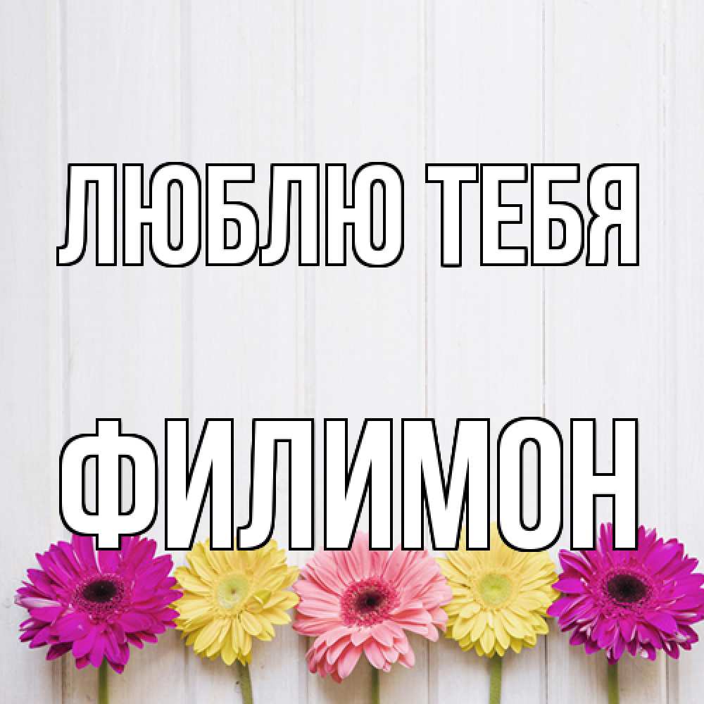Открытка на каждый день с именем, Филимон Люблю тебя женщинам 1 Прикольная открытка с пожеланием онлайн скачать бесплатно 