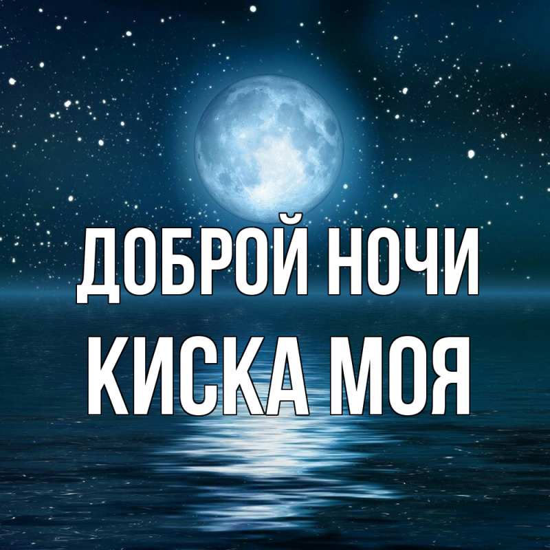 Картинка Доброй ночи, Киска моя