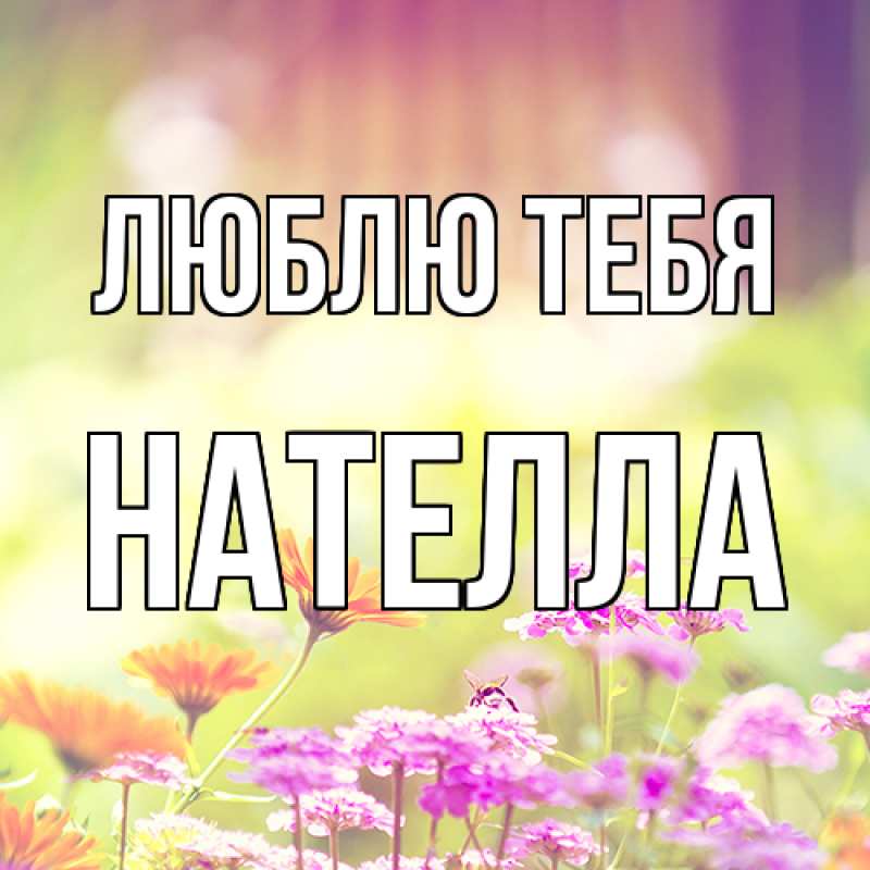 Картинка Люблю тебя, Нателла
