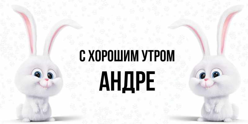 Картинка С хорошим утром, Андре