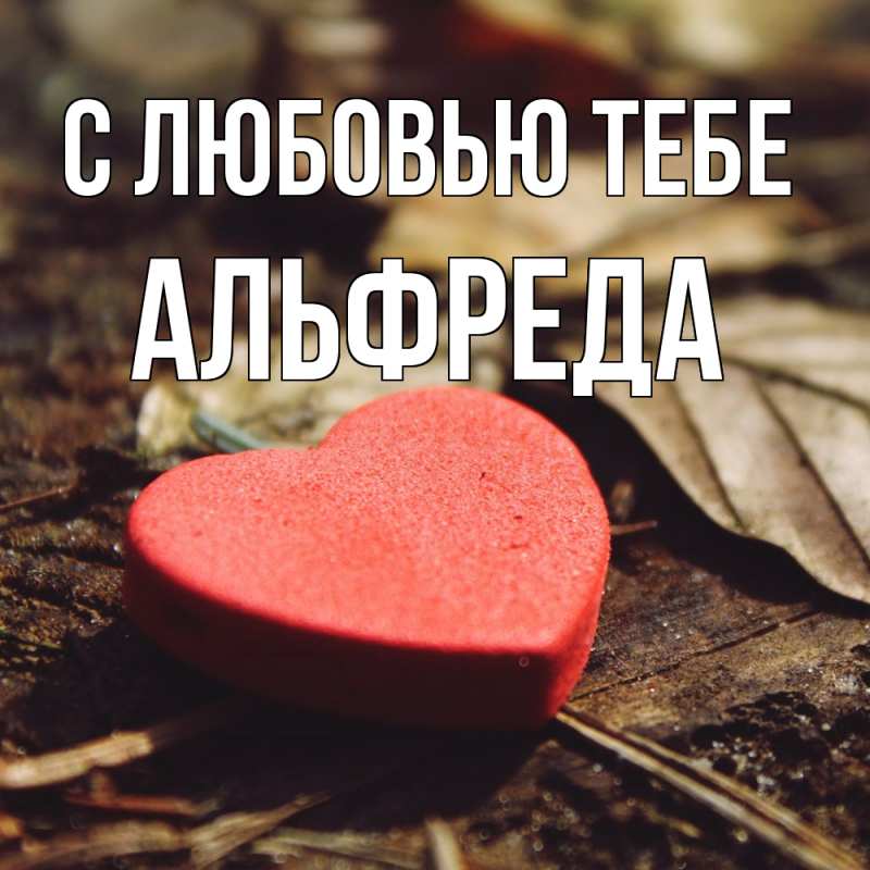 Картинка С любовью тебе, Альфреда