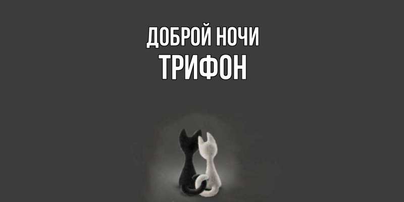 Картинка Доброй ночи, Трифон